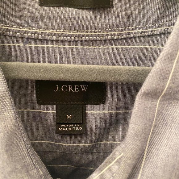 J Crew Blue / White Striped Button Down - Picture 2 of 2